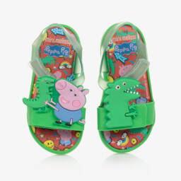 ميني ميليسا-صندل جيلي Peppa Pig لون أخضر للأولاد | Childrensalon Outlet