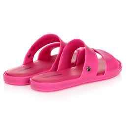Mini Melissa-Bright Pink Sliders | Childrensalon Outlet