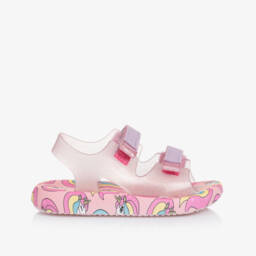 Mini Melissa-Очаровательные розовые сандалии с единорогом для детей | Childrensalon Outlet
