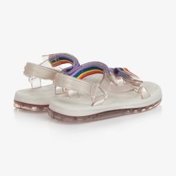 ميني ميليسا-صندل جيلي شفاف بألوان قوس قزح للبنات | Childrensalon Outlet