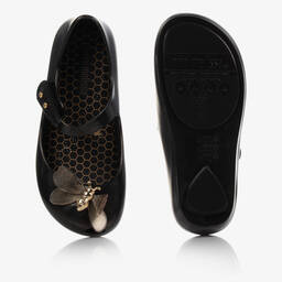 Mini Melissa-Черные резиновые туфли с жуками | Childrensalon Outlet