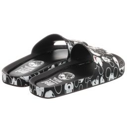 Mini Melissa-Girls Black Disney Sliders | Childrensalon Outlet