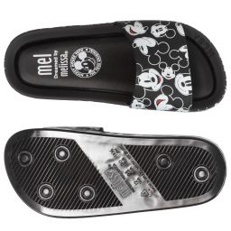 Mini Melissa-Girls Black Disney Sliders | Childrensalon Outlet