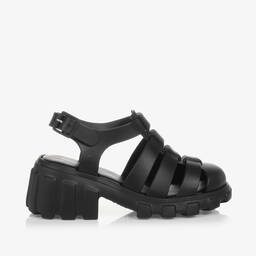 Mini Melissa-Girls Black Jelly Shoes | Childrensalon Outlet