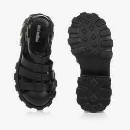 Mini Melissa-Girls Black Jelly Shoes | Childrensalon Outlet