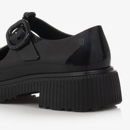 Mini Melissa-Черные резиновые туфли с Т-образным ремешком | Childrensalon Outlet