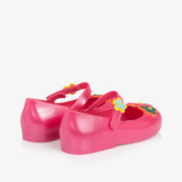 Mini Melissa-Girls Blossom Pink Jelly Sandals | Childrensalon Outlet