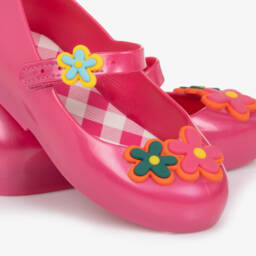 Mini Melissa-Girls Blossom Pink Jelly Sandals | Childrensalon Outlet