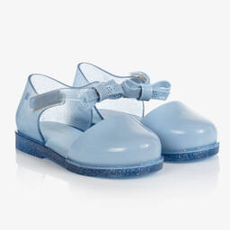 Mini Melissa-Голубые резиновые туфли с бантиками | Childrensalon Outlet