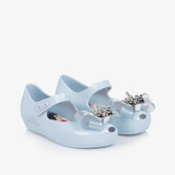 Mini Melissa-Girls Blue Jelly Crown Sandals | Childrensalon Outlet