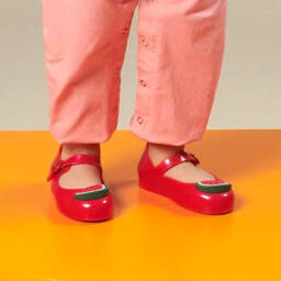 Mini Melissa-Girls Cherry Delight Jelly Flats | Childrensalon Outlet