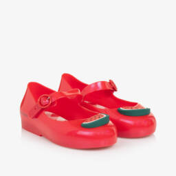 Mini Melissa-Girls Cherry Delight Jelly Flats | Childrensalon Outlet