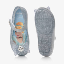Mini Melissa-Girls Glittery Blue Jelly Sandals | Childrensalon Outlet