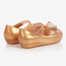 Mini Melissa-Золотистые резиновые туфли с жуками | Childrensalon Outlet