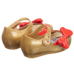 Mini Melissa-Girls Gold Disney Jelly Shoes | Childrensalon Outlet