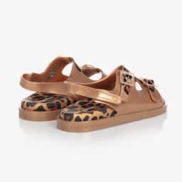Mini Melissa-Золотистые резиновые сандалии для девочек | Childrensalon Outlet