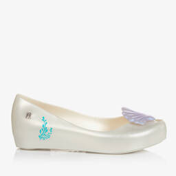 Mini Melissa-Кремовые резиновые туфли Disney с ракушками | Childrensalon Outlet