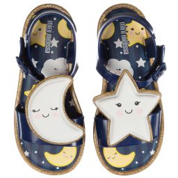 Mini Melissa-Girls Navy Blue Jelly Sandals | Childrensalon Outlet