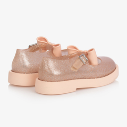 Mini Melissa-Girls Pink Bow Jelly Shoes | Childrensalon Outlet