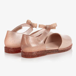 Mini Melissa-Girls Pink Bow Jelly Shoes | Childrensalon Outlet
