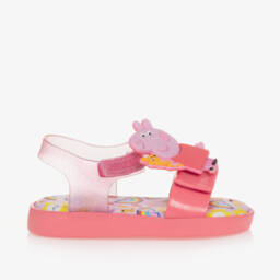 Mini Melissa-Girls Pink Character Jelly Sandals | Childrensalon Outlet