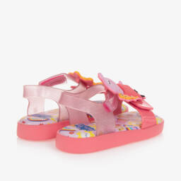 Mini Melissa-Girls Pink Character Jelly Sandals | Childrensalon Outlet