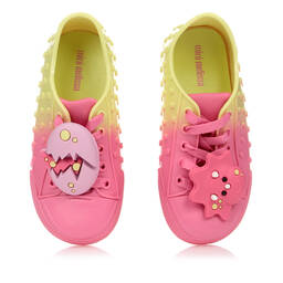 ميني ميليسا-حذاء رياضي جيلي لون زهري و أصفر للبنات | Childrensalon Outlet