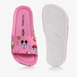 Mini Melissa-Розовые пляжные шлепанцы Disney | Childrensalon Outlet