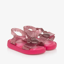 Mini Melissa-Girls Pink Disney Jelly Sandals | Childrensalon Outlet