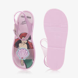 Mini Melissa-Girls Pink Disney Jelly Sandals | Childrensalon Outlet