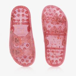 Mini Melissa-Girls Pink Fleck Jelly Sandals | Childrensalon Outlet