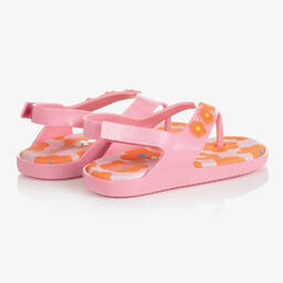 Mini Melissa-Розовые резиновые сандалии с цветами | Childrensalon Outlet
