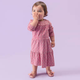 Mini Melissa-Girls Pink Glitter Butterfly Jelly Shoes | Childrensalon Outlet