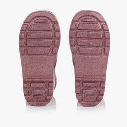 Mini Melissa-Розовые резиновые сапоги с блестками | Childrensalon Outlet