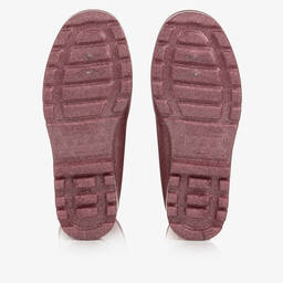 Mini Melissa-Girls Pink Glitter Rain Boots | Childrensalon Outlet