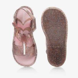 Mini Melissa-Girls Pink Jelly Sandals | Childrensalon Outlet