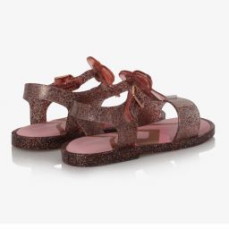 Mini Melissa-Girls Pink Jelly Sandals | Childrensalon Outlet