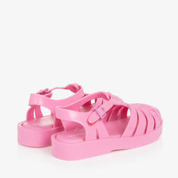 Mini Melissa-Girls Pink Jelly Sandals | Childrensalon Outlet