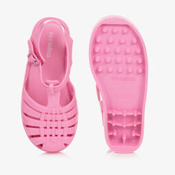 Mini Melissa-Girls Pink Jelly Sandals | Childrensalon Outlet