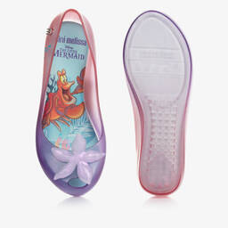 Mini Melissa-Girls Purple Starfish Disney Jelly Ballerinas | Childrensalon Outlet