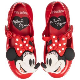 Mini Melissa-Girls Red Disney Jelly Shoes | Childrensalon Outlet