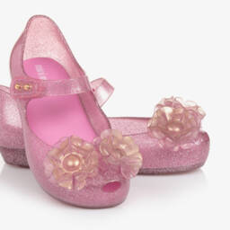 Mini Melissa-أحذية جلي بناتي بلون وردي زاهي | Childrensalon Outlet