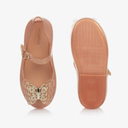 ميني ميليسا-حذاء جيلي لون ذهبي للبنات | Childrensalon Outlet