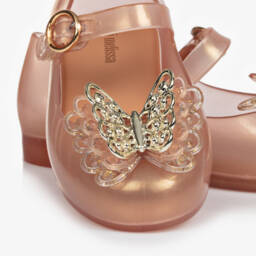 ميني ميليسا-حذاء جيلي لون ذهبي للبنات | Childrensalon Outlet