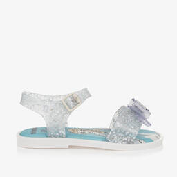 Mini Melissa-Girls Silver Disney Jelly Sandals | Childrensalon Outlet
