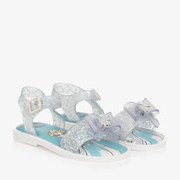 Mini Melissa-Girls Silver Disney Jelly Sandals | Childrensalon Outlet