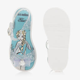 Mini Melissa-Girls Silver Disney Jelly Sandals | Childrensalon Outlet