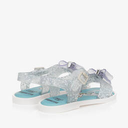Mini Melissa-Girls Silver Disney Jelly Sandals | Childrensalon Outlet