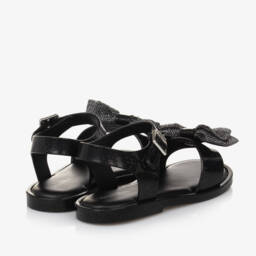 Mini Melissa-Girls Sparkle Bow Jelly Sandals | Childrensalon Outlet