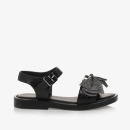 Mini Melissa-Girls Sparkling Bow Jelly Sandals | Childrensalon Outlet